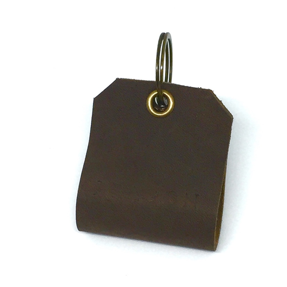 “Cuero Labios ©" Brown SM-Leather Lips Key Caddy